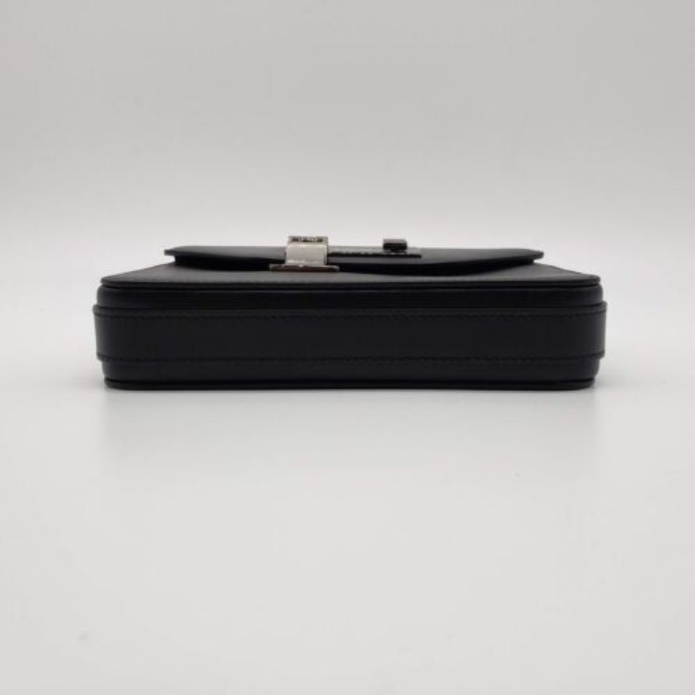 Dior Messenger Crossbody Smooth Leather Lock Bag | Black | NEW - Picture 5 of 9